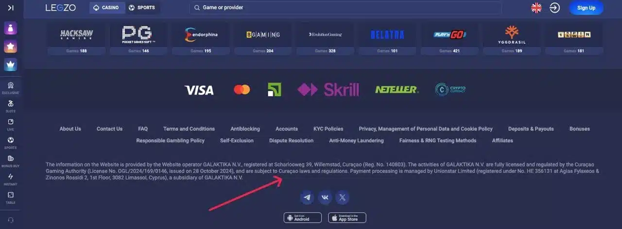 ліцензія кюрасао в казино